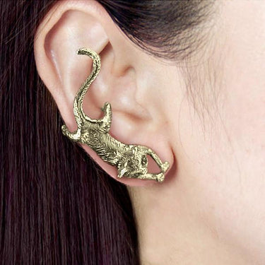 Stretching Cat Ear Cuff